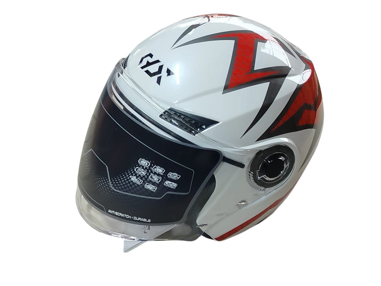 KASK BEYAZ ÇENESİZ (OF627 XL)